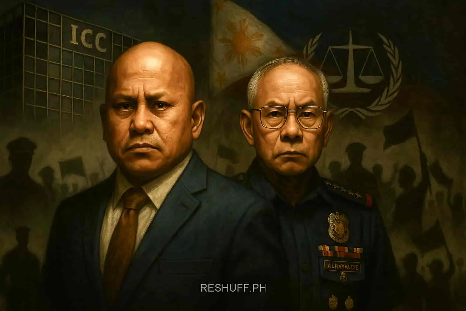 Sen. Dela Rosa and ex-PNP Chief Albayalde amid ICC investigation