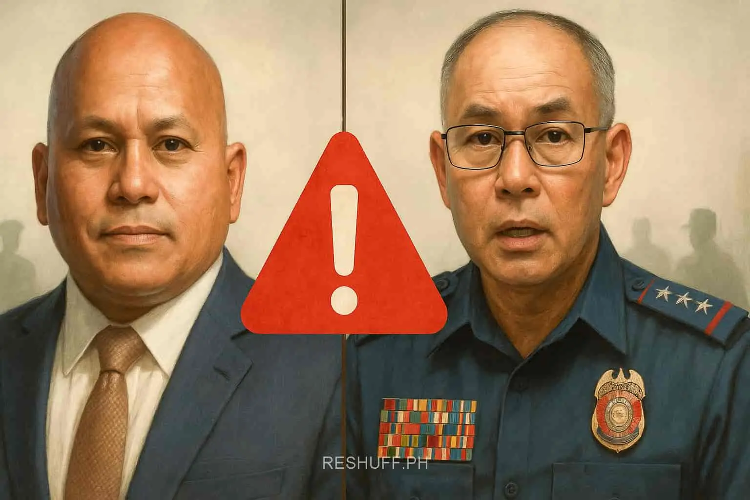 Sen. Dela Rosa and ex-PNP Chief Albayalde amid ICC investigation
